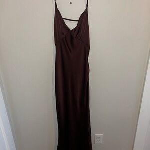 Dress Forum Deep Brown Maxi Dress